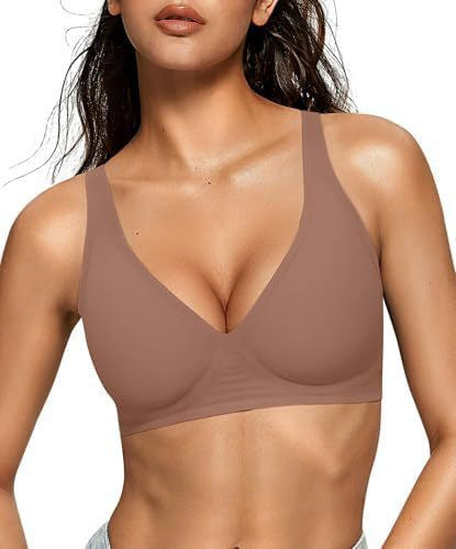 Seamless Deep V Push-Up Wireless Bra