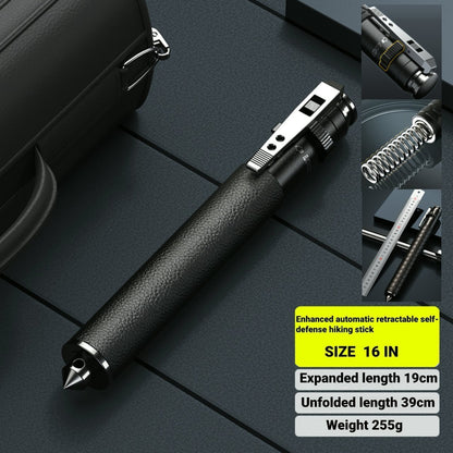 Enhanced Automatic Retractable Self-Defense Hiking Stick