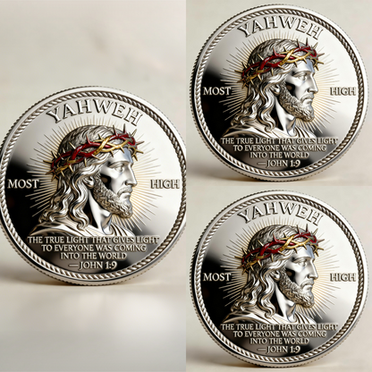 🏆Flash Sale 60% OFF - 🙏“Yahweh – The Living Light” Faith Commemorative Coin