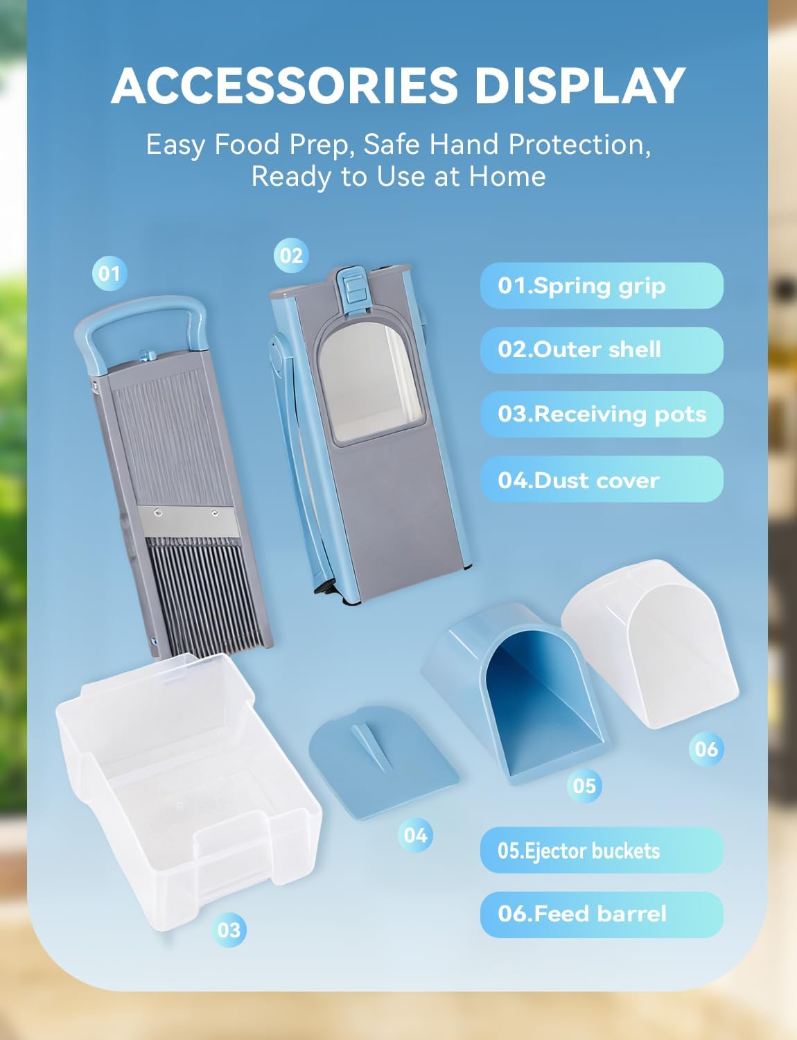 Safety 8-in-1 Multifunctional Slicer