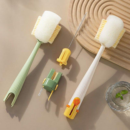 😫Stop the Hidden Germs!🧴5-in-1 Bottle Cleaning Brush (Multifunctional)