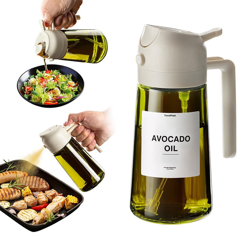 🎁HOT SALE 49% OFF💕2 in 1 Glass Oil Sprayer & Dispenser