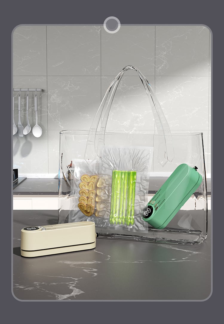 🥗 Keep Your Food Fresh ✨Mini Wireless Vacuum Sealer