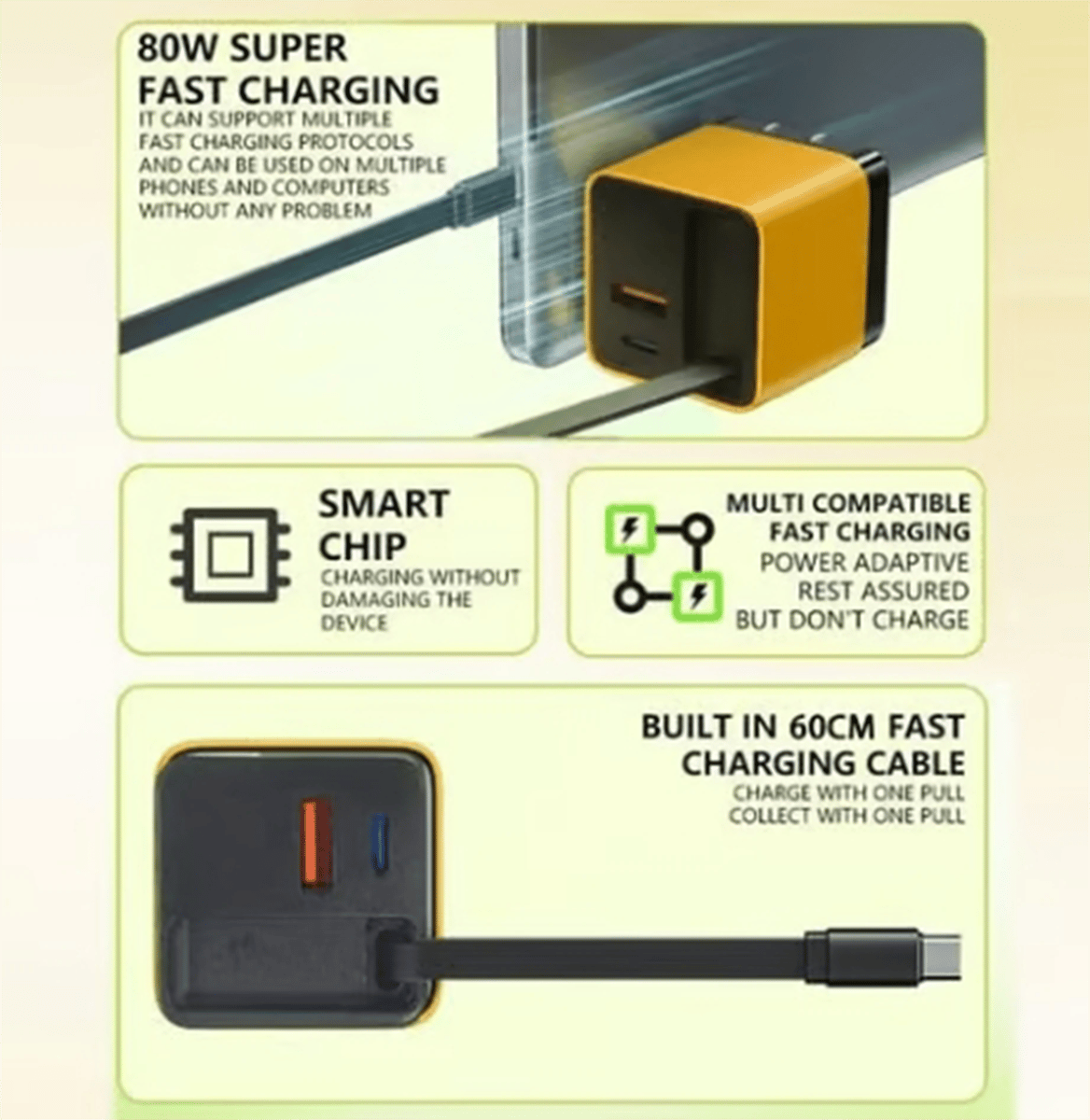 🎁✨3 in 1 Charger Retractable