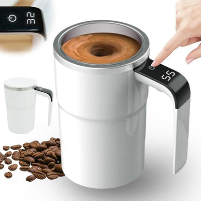 Electric coffee cup with heating function