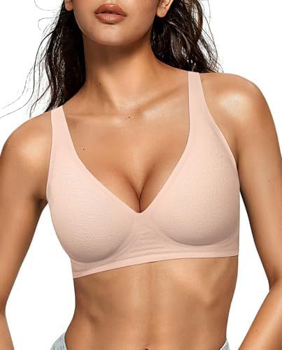 Seamless Deep V Push-Up Wireless Bra