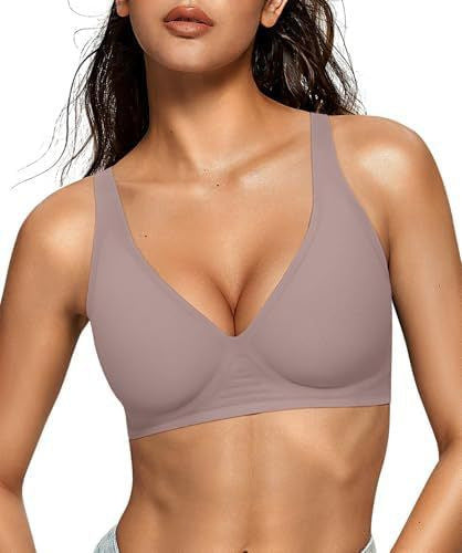 Seamless Deep V Push-Up Wireless Bra