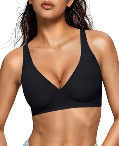 Seamless Deep V Push-Up Wireless Bra