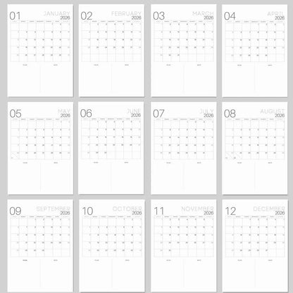 📅2026 Bucket List Spiral Calendar: Slow Down & Savor the Seasons