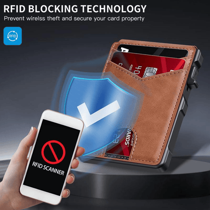 🏆#1 Bestselling🏆Men's Minimalist Bifold Wallet with AirTag Slot & RFID