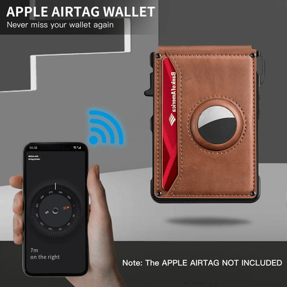 🏆#1 Bestselling🏆Men's Minimalist Bifold Wallet with AirTag Slot & RFID