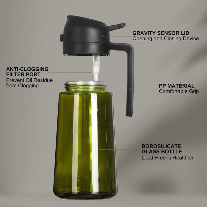 🎁HOT SALE 49% OFF💕2 in 1 Glass Oil Sprayer & Dispenser