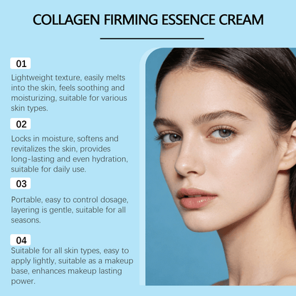 🌟Polypeptide Collagen Elastic Essence Cream Moisturizing Hydrating Firming Low Irritating Serum
